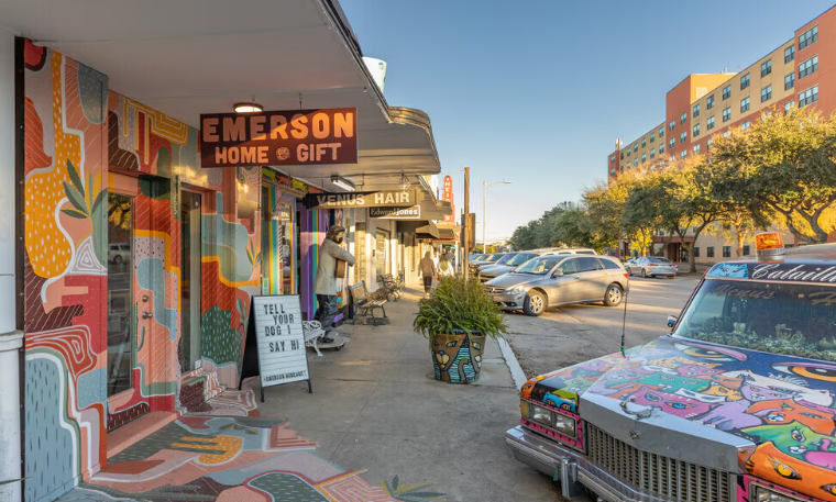 Greater Heights neighborhood storefronts Houston Texas — family law attorney Houston TX serving the Heights